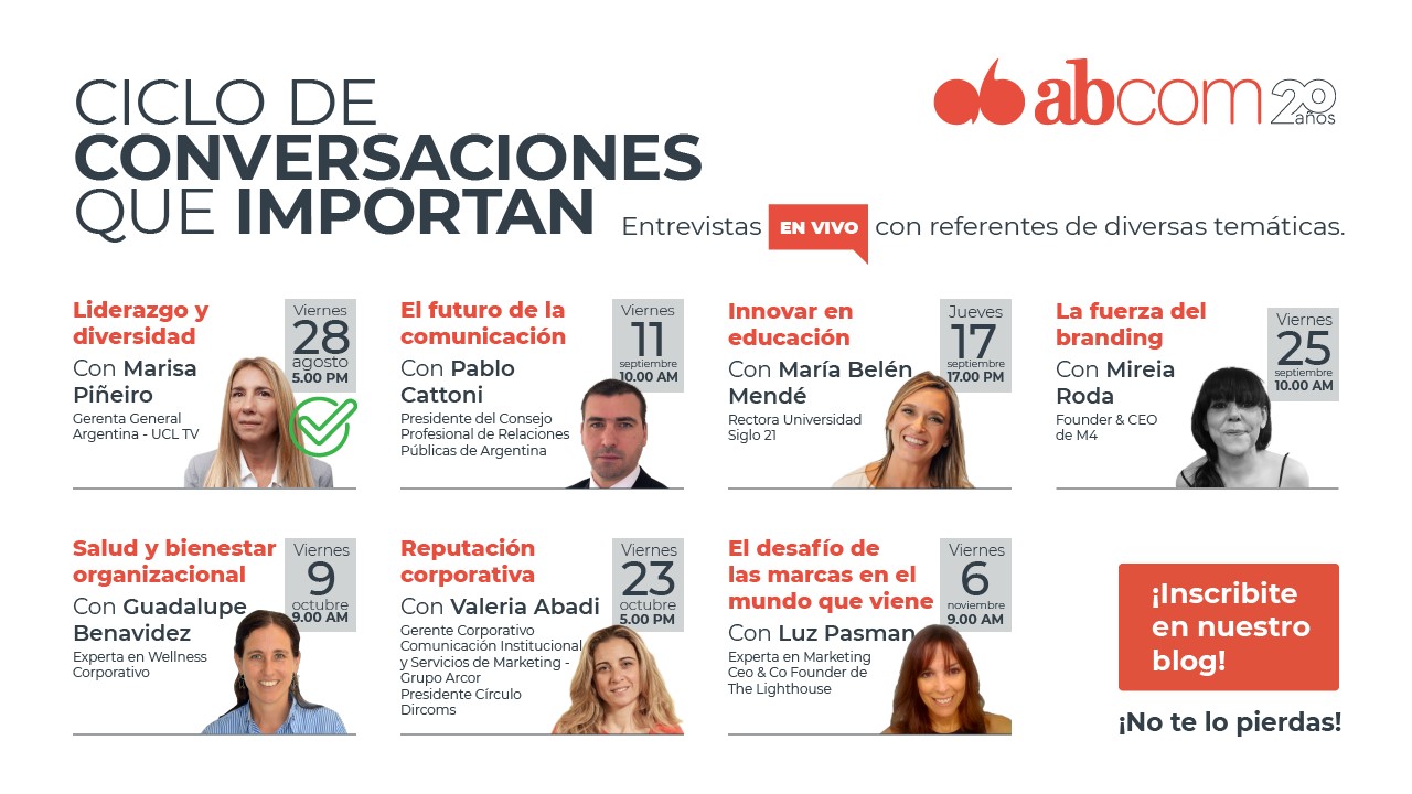Próximos invitados al Ciclo de Conversaciones